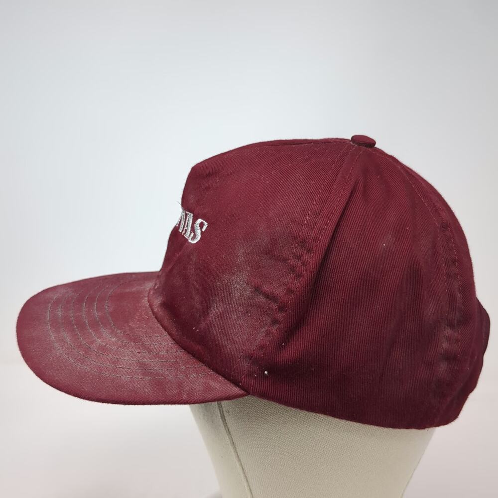 Chivas 5 Panel Red Hat One Size Snapback Embroidered Logo Scotch Whisky Promo - Picture 3 of 8